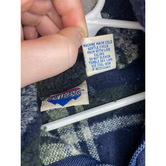 Vintage New Legends Fleece Plaid Half-Zip Jacket Size 3T - Picture 5 of 5